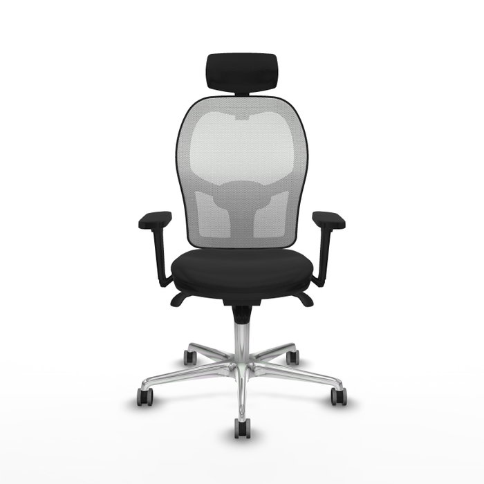 PIQUERAS Y CRESPO Silla de oficina Jorquera con mecanismo Sincro, Negro y Blanco PIQUERAS Y CRESPO Silla de oficina Jorquera con mecanismo Sincro, Negro y Blanco