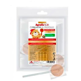 Aprolis Piruletas de Propóleo Fresa para Niños 18 Unidades