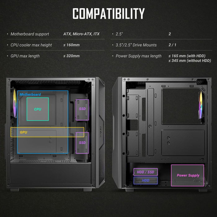 Antec AX61 Elite Negro