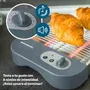 Grunkel TSP-MINISIZE Tostador Plano 300W Azul para 1 o 2 Rebanadas de Pan, Diseño Ultracompacto y Fácil Limpieza con Bandeja Recogemigas