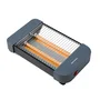 Grunkel TSP-MINISIZE Tostadora Plana Compacta para 2 Rebanadas, 300 W, Bandeja Extraíble, Resistencia de Cuarzo, Color Gris