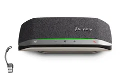 HP Poly Sync 20 Speakerphone USB-C/A Adapter, Negro, Compatible Windows 10 y 11