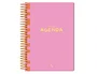 Liderpapel Agenda escolar 2025-2026 Classic Semana Vista A5 bilingüe rosa