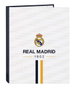 Safta Carpeta de Anillas Mixtas Real Madrid 1ª Equipación 23-24 Folio Blanca