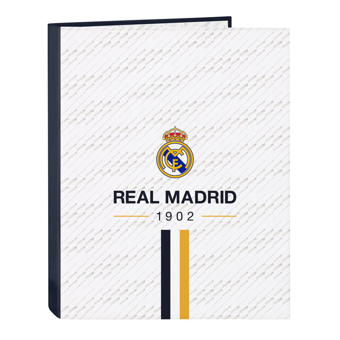 Safta Carpeta de Anillas Mixtas Real Madrid 1ª Equipación 23-24 Folio Blanca
