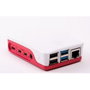 Raspberry Pi Carcasa Oficial para Raspberry Pi 4, Rojo y Blanco