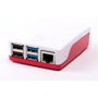 Raspberry Pi Carcasa Oficial para Raspberry Pi 4, Rojo y Blanco