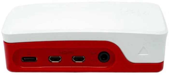 Raspberry Pi Carcasa Oficial para Raspberry Pi 4, Rojo y Blanco