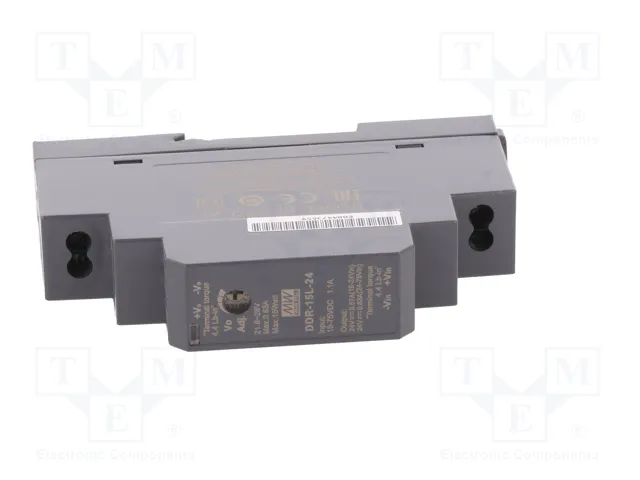 MEAN WELL Convertidor DC/DC DDR-15L-24 de 15W, 24V DC MEAN WELL Convertidor DC/DC DDR-15L-24 de 15W, 24V DC