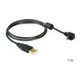 DeLOCK Cable USB 2.0 de 1 m con conector USB-A y Micro-USB B angulado