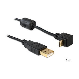 DeLOCK Cable USB 2.0 USB A a Micro-USB B Macho/Macho 1m 90 Grados Negro - Referencia USB2.0 1m