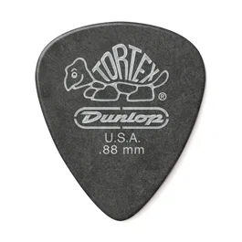 Dunlop Púas Tortex Pitch Black Standard 0,88 mm (Pack de 12)