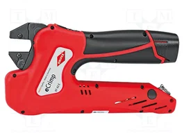 KNIPEX Juego de herramienta para crimpar de acumulador 12V con cargador