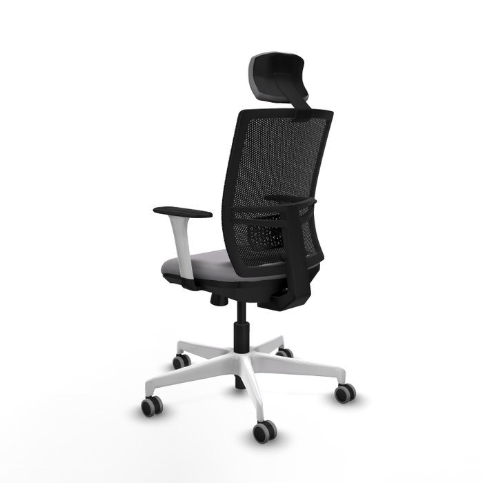 PIQUERAS Y CRESPO Silla de oficina Yunquera con mecanismo Sincro/Traslack Gris y Negro