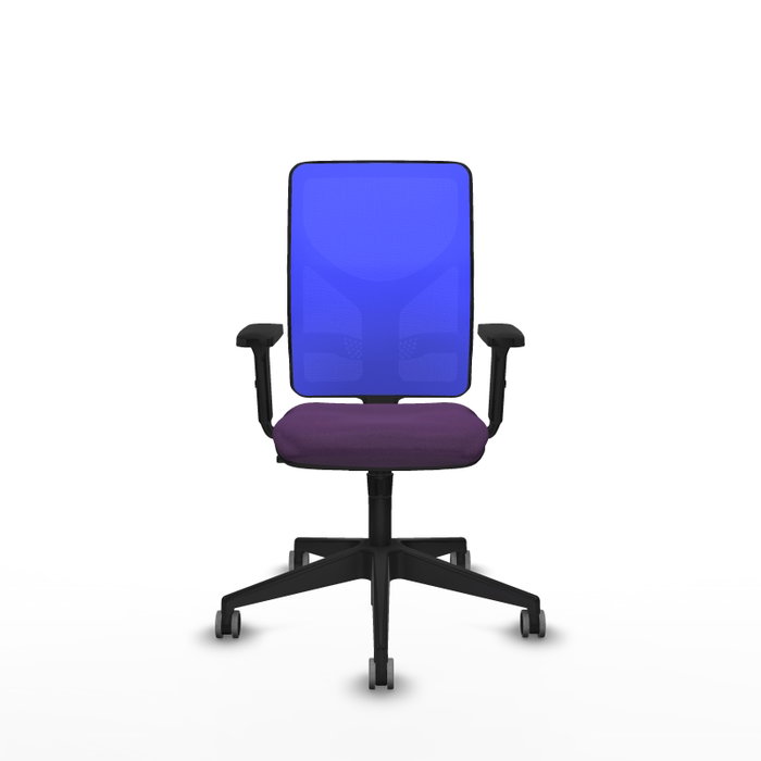PIQUERAS Y CRESPO Silla de oficina Motilla con mecanismo Sincro, Tela Morada y Malla Azul PIQUERAS Y CRESPO Silla de oficina Motilla con mecanismo Sincro, Tela Morada y Malla Azul