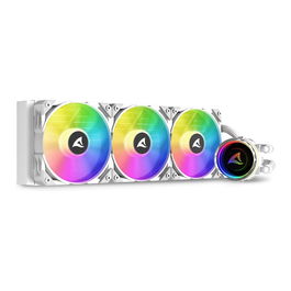 Sharkoon S90 RGB AIO 360mm Blanco, Sistema de refrigeración líquida con iluminación LED