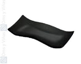 Cera Glass Black Rabanera 21x10,5 cm black