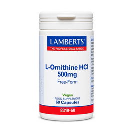 Lamberts L-Ornitina HCl 500 mg 60 cápsulas