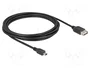 DeLOCK 81526 Cable USB 2.0 Mini-B Macho a USB Tipo-A Hembra 3 m