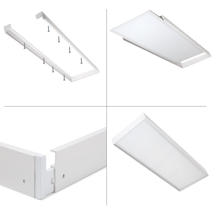 Kit Panel LED Slim 120x60cm 72W 7900Lm Blanco Frío 6000K con Kit de Superficie Kit Panel LED Slim 120x60cm 72W 7900Lm Blanco Frío 6000K con Kit de Superficie