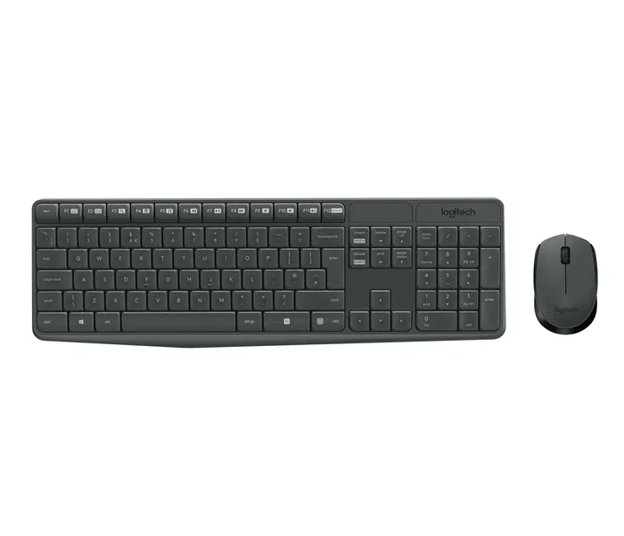 Logitech MK235 Juego de Teclado y Ratón Inalámbrico 2.4 GHz - Teclado Checo