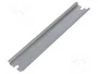 FIBOX Carril DIN TS35 de acero con recubrimiento de zinc, 203mm x 35mm