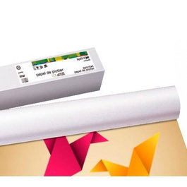 Fabrisa Rollo de Papel Mate para Plotter Blanco 1067x30x50 mm 140 gr