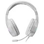 MRS Gaming Auriculares Gaming MH122 con Micrófono FRGB Rainbow, Cancelación Ruido Pasiva, Drivers 50mm Neodimio, 3.5mm + USB para PC, PS5, Xbox, Nintendo Switch, Smartphone - Blanco