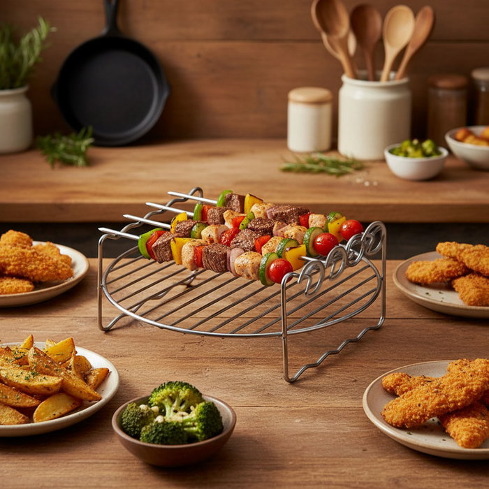 Inde Set de Accesorios para Freidora de Aire Quttin de 6 Unidades Inde Set de Accesorios para Freidora de Aire Quttin de 6 Unidades