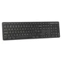 Targus AKB873FR Teclado Inalámbrico Bluetooth 5.0 y 2.4 GHz Full Size con Teclado Numérico, Diseño AZERTY Francés, Negro, Antimicrobiano, Universal para PC/Mac/Tablet