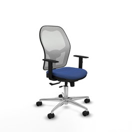 PIQUERAS Y CRESPO Silla de oficina Jorquera Azul Marino y Blanco