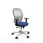 PIQUERAS Y CRESPO Silla de oficina Jorquera Azul Marino y Blanco