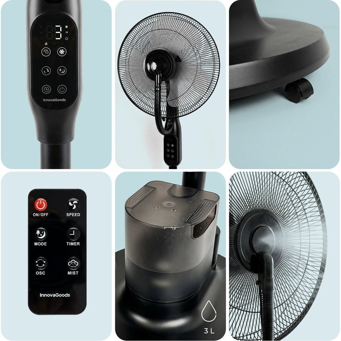 Ventilador de Pie Nebulizador con Mando a Distancia Sprair InnovaGoods