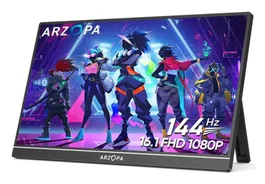 Arzopa Z1FC Monitor Portátil 16.1 IPS FHD 144Hz Negro