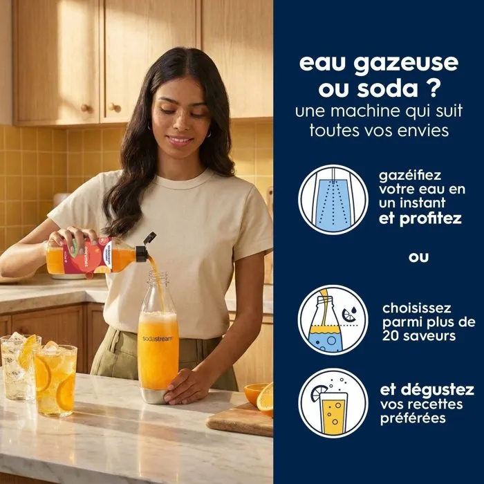 SodaStream Art Negro con Sistema Quick Connect y Botella de 1L SodaStream Art Negro con Sistema Quick Connect y Botella de 1L