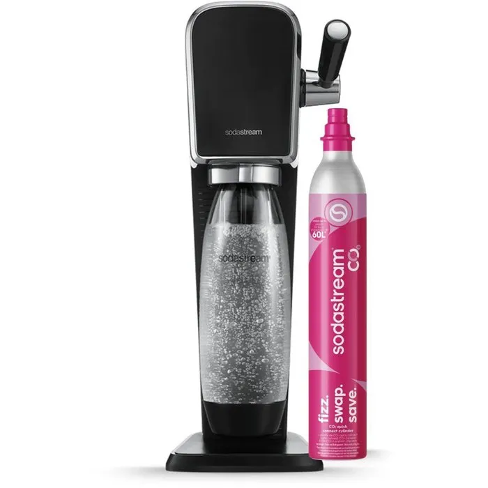 SodaStream Art Negro con Sistema Quick Connect y Botella de 1L SodaStream Art Negro con Sistema Quick Connect y Botella de 1L