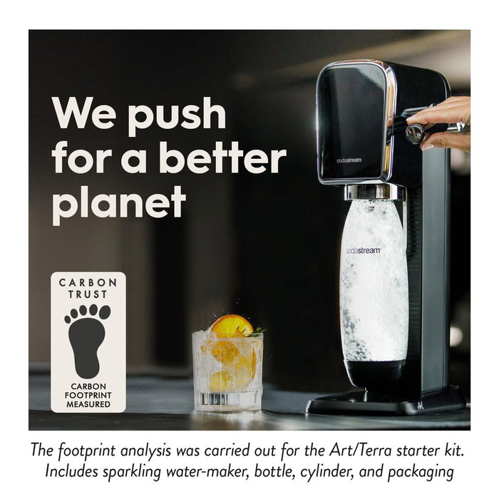 SodaStream Art Negro con Sistema Quick Connect y Botella de 1L SodaStream Art Negro con Sistema Quick Connect y Botella de 1L