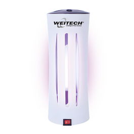 Weitech - Trampa para Insectos Voladores con Luz UV y Placa Adhesiva, 9W, Alcance 30 m², Dimensiones Ø12 x 29.7 cm