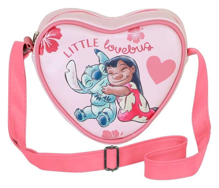 Karactermania Bolso Corazón Casual Lilo y Stitch Lovebug Rosa