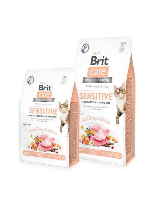 Brit Grain Free Sensitive Healthy Digestion Delicate Taste Gato Adulto 7Kg Pavo Salmón Probióticos Brit Grain Free Sensitive Healthy Digestion Delicate Taste Gato Adulto 7Kg Pavo Salmón Probióticos