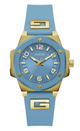 Guess GW0555L3 con caja dorada y correa azul