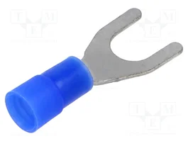ERKO Punta de horquilla aislada M6 azul para 1,5÷2,5mm2