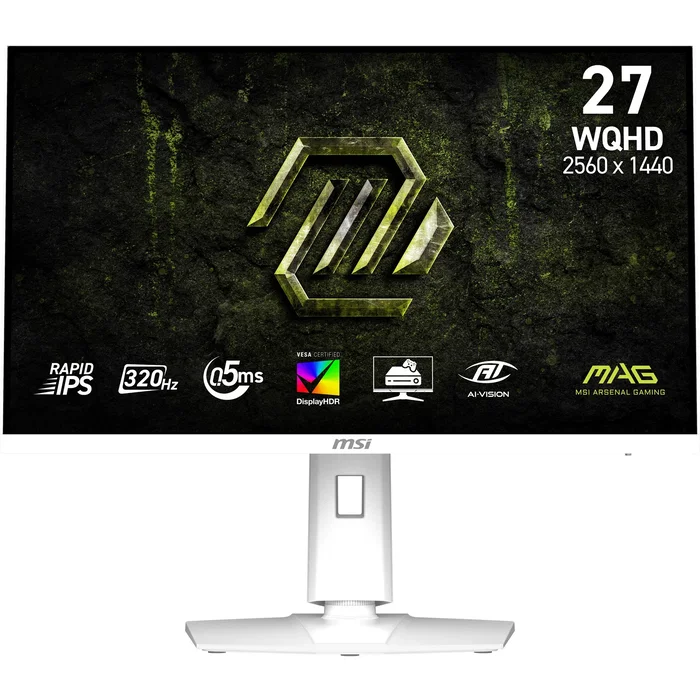 MSI MAG 274QRFW X32 Monitor Gaming 27 WQHD 320 Hz Blanco MSI MAG 274QRFW X32 Monitor Gaming 27 WQHD 320 Hz Blanco