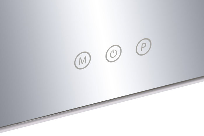DKD Home Decor Espejo LED de Cristal con Control Táctil Blanco