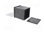 BOPLA Uninorm Carcasa de cuadro 96x96x109,5mm Negro