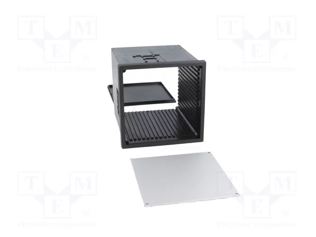 BOPLA Uninorm Carcasa de cuadro 96x96x109,5mm Negro