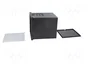 BOPLA Uninorm Carcasa de cuadro 96x96x109,5mm Negro