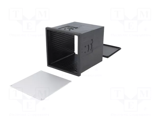 BOPLA Uninorm Carcasa de cuadro 96x96x109,5mm Negro