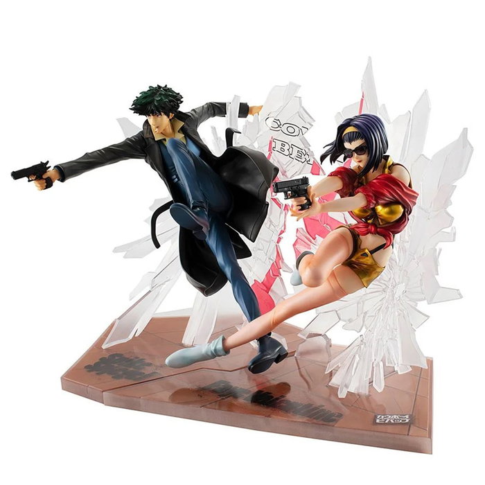 Megahouse Figura Cowboy Bebop Spike & Fak 1/8 PVC Estatua 21cm y 22cm