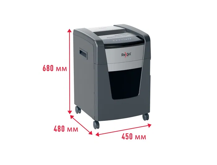 Rexel Destructora Momentum X418+ | Tritura 18 Hojas A4 (P-4) | Antiatascos | Silenciosa 55 dB | Tarjetas, Clips, CDs